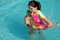 Swimming lesson Royalty Free Stock Photo