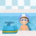 Swimming lessons for children Royalty Free Stock Photo