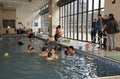 Swimming lessons New York USA Royalty Free Stock Photo