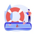 Swimming classes vector concept metaphor