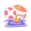 Swimming classes vector concept metaphor