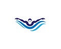 Swimming Logo Sport Symbol Royalty Free Stock Photo