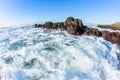 Swimming Ocean Waters Rocky Beach Cove Surf