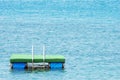 Swimming platform on the lake Royalty Free Stock Photo