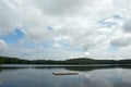 Swimming platform on a lake in Northern Ontario Royalty Free Stock Photo