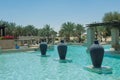 Swimming pool at Bab Al Shams desert arabian resort view
