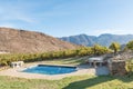 Swimming pool at the Badensfontein Caravan Park near Montagu Royalty Free Stock Photo