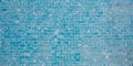 Swimming pool blue mosaic background tiles linoleum flooring Royalty Free Stock Photo