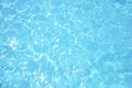 Swimming pool bottom caustics ripple and flow with waves background. Summer background. Texture of water surface Royalty Free Stock Photo