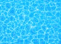 Swimming pool bottom vector background, ripple and flow with waves. Summer aqua water pattern with digital tiles Royalty Free Stock Photo