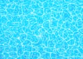 Swimming pool bottom vector background, ripple and flow with waves. Summer aqua water pattern with digital tiles