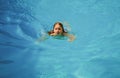 Swimming pool. Child swimmingpool. Kids summer holiday. Summertime attractions. Royalty Free Stock Photo