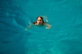 Swimming pool. Child swimmingpool. Kids summer holiday. Summertime attractions. Royalty Free Stock Photo