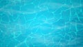 Swimming pool with clean, shimmering turquoise tropical water with ripples. Top view. Waves effects. Texture of water Royalty Free Stock Photo