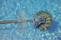 Swimming pool cleaner robot Royalty Free Stock Photo