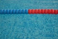 Swimming pool with clear water and swim lanes Royalty Free Stock Photo