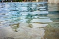 Swimming pool, close up, ripple water effect Royalty Free Stock Photo