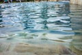 Swimming pool, close up, ripple water effect Royalty Free Stock Photo