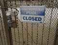 Swimming Pool closed Snow Royalty Free Stock Photo