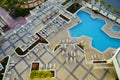 Swimming pool in Daytona Beach oceanview hotel Royalty Free Stock Photo