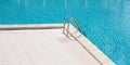 Swimming pool detail with stair Royalty Free Stock Photo