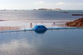 Swimming Pool in Dinard Royalty Free Stock Photo