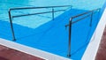 Swimming pool enterance background Royalty Free Stock Photo