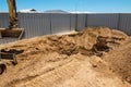 Swimming Pool Excavation Royalty Free Stock Photo