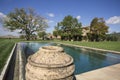 Swimming pool in the field