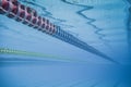 Swimming Pool Floating Wave-Breaking Lane Line Royalty Free Stock Photo