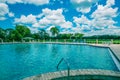Swimming Pool On A Golf Course Royalty Free Stock Photo