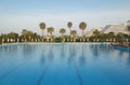 Swimming pool at hotel in Antalya, Turkey Royalty Free Stock Photo