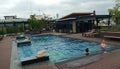 Swimming pool in hotel, Bangkok Royalty Free Stock Photo