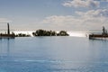 Swimming pool in hotel resort Royalty Free Stock Photo