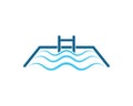 swimming pool icon vector illustration design Royalty Free Stock Photo