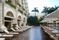 Swimming Pool Inside Hotel in Macau Royalty Free Stock Photo