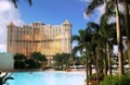 Swimming Pool Inside Hotel in Macau Royalty Free Stock Photo