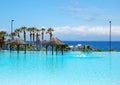 Swimming pool with jacuzzi and beach