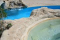 Swimming pool with jacuzzi at luxury hotel, Greece. Royalty Free Stock Photo
