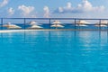 Swimming pool in Kato Stalos beach, Chania prefecture, Western Crete, Greece Royalty Free Stock Photo