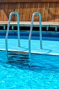 Swimming pool ladder Royalty Free Stock Photo