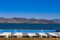 Swimming pool Lake Sevan Gegharkunik Armenia landmark Royalty Free Stock Photo