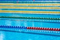 Swimming pool - lane lines Royalty Free Stock Photo