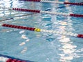 Swimming pool lane ropes Royalty Free Stock Photo