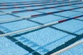 Swimming pool lanes Royalty Free Stock Photo