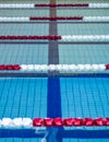 Swimming pool lanes Royalty Free Stock Photo