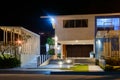 Swimming pool at a luxury Caribbean, tropical resort at night, dawn time. Royalty Free Stock Photo