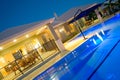 Swimming pool at luxury home Royalty Free Stock Photo