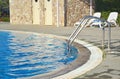 Swimming pool - luxury hotel - greek summer vacation Royalty Free Stock Photo