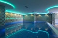 Swimming pool in luxury hotel spa center Royalty Free Stock Photo